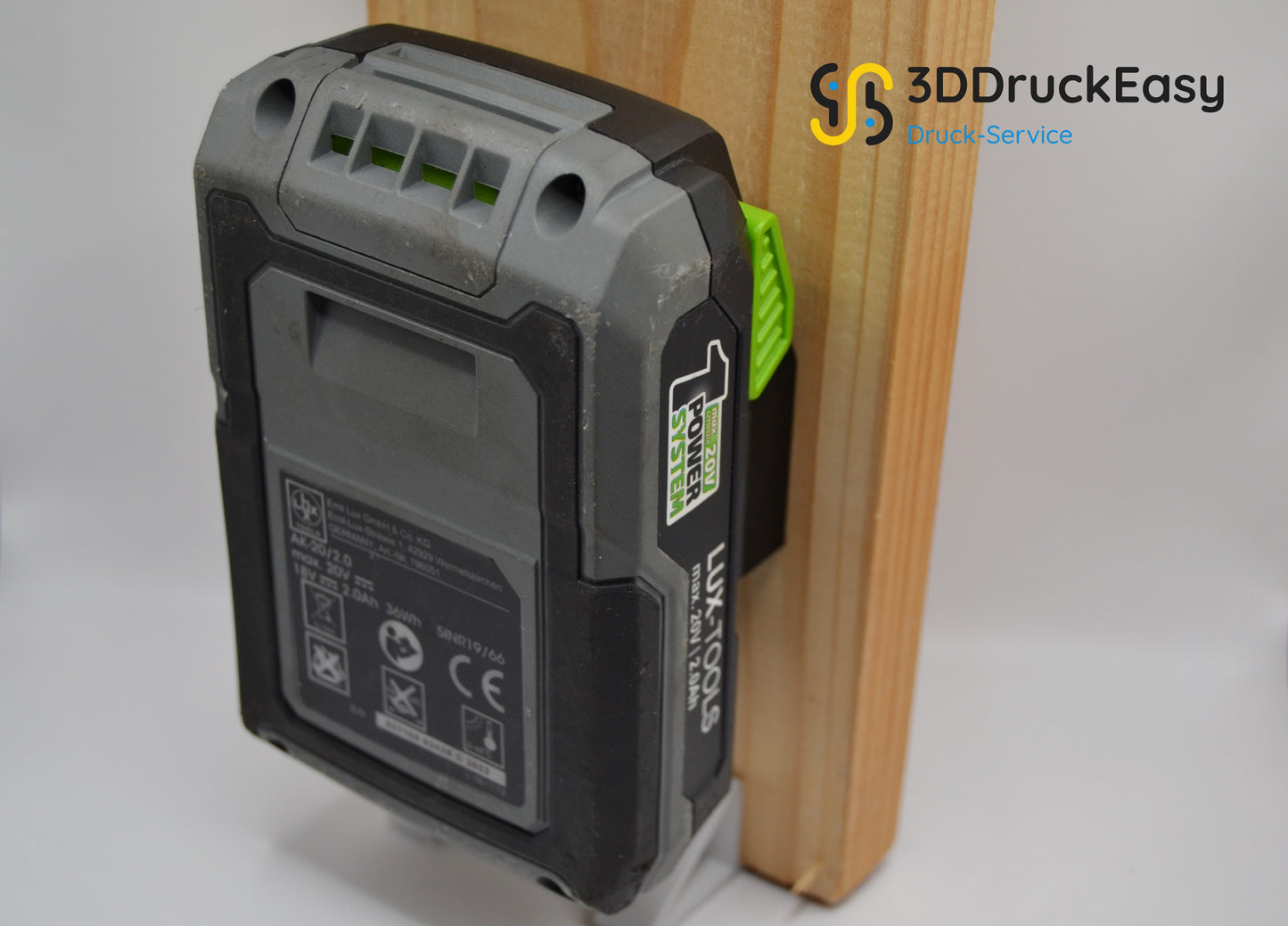 LUXTOOLS 20V OBI Halter Akkuhalter Wandhalter Batterie Halterung